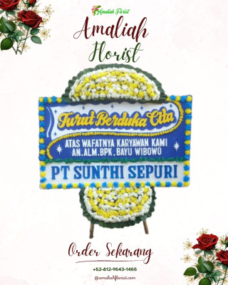 Papan Bunga Duka di Bukit Wolio Indah
