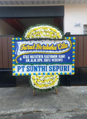 Papan Bunga Duka di Bukit Wolio Indah